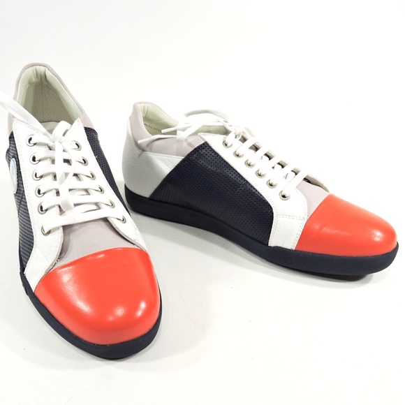 BALDININI🇮🇹Man's Multicolor Leather Sneakers